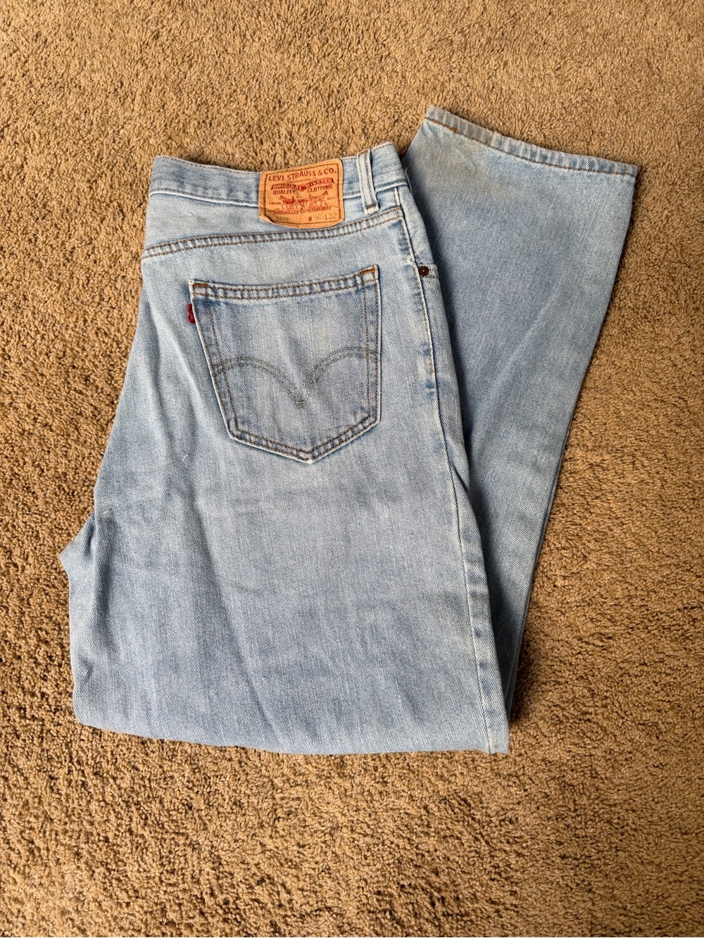 Levi's 560 Light Blue Relaxed Men's Jeans 36x32